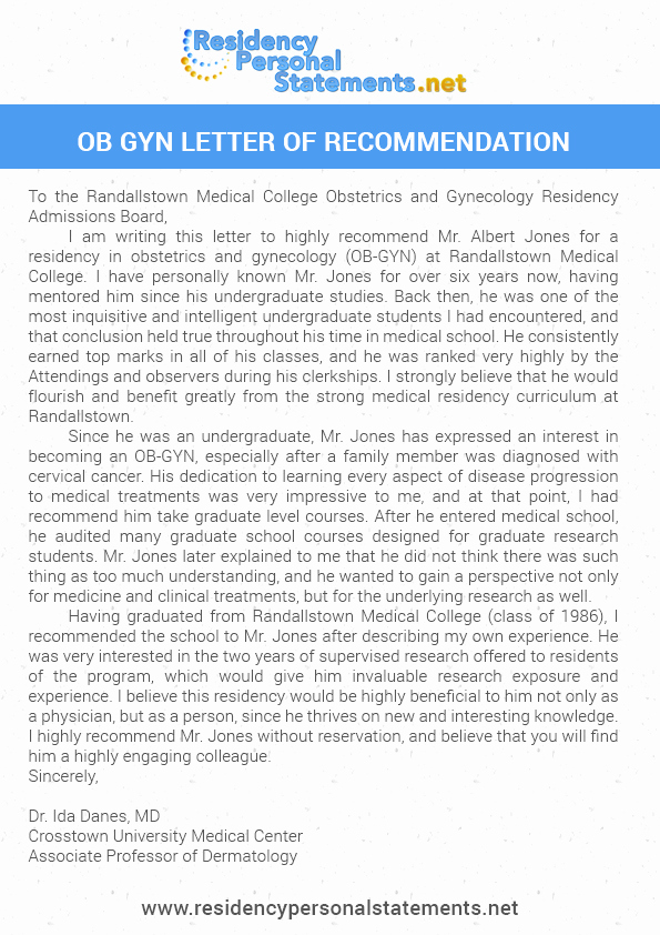 Residency Recommendation Letter Sample Best Of Tips for Ob Gyn Letter Of Re Mendation