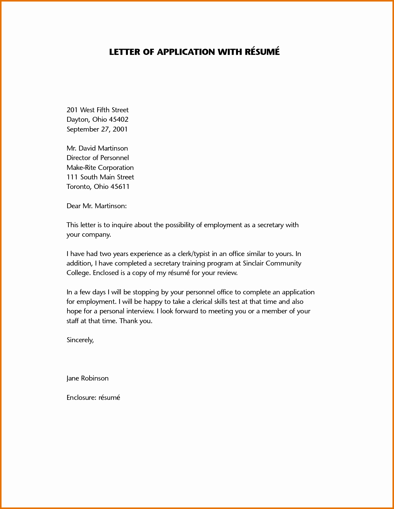 Resume for Letter Of Recommendation New Sample Of Application Letter and Resumereference Letters