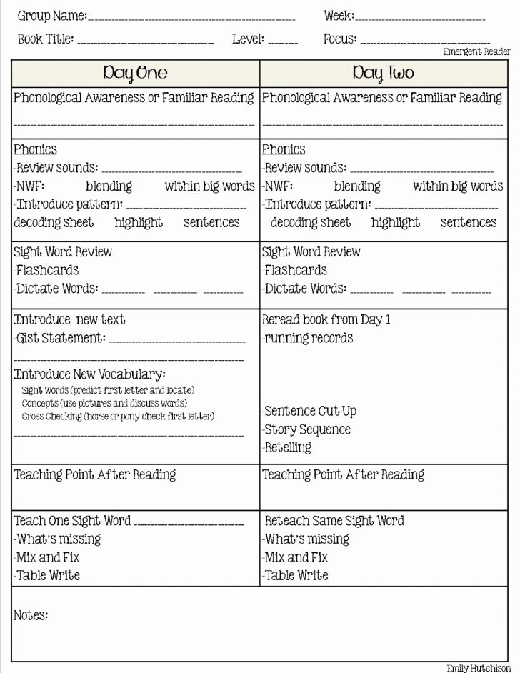 Rti Lesson Plan Template Best Of Phonics Lesson Plan Template – 4 Fantastic Rti Weekly