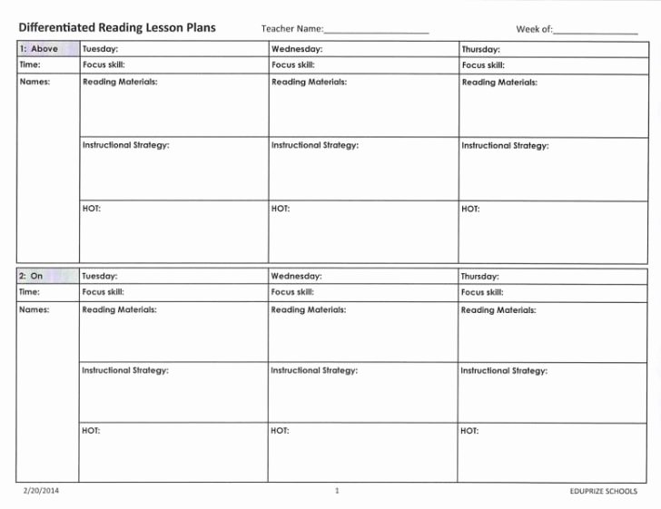 Rti Lesson Plan Template Lovely Rti Reading Lesson Plan Template Intricutlaser