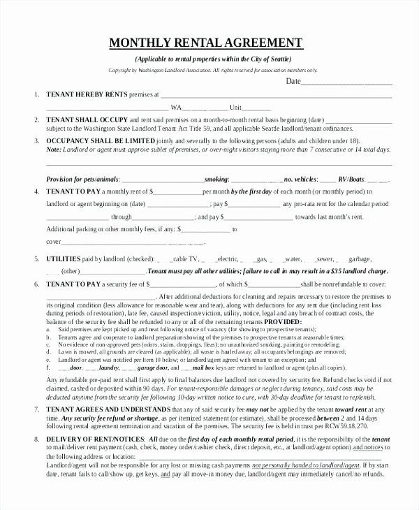 Rv Purchase Agreement Template Beautiful Rv Space Rental Agreement Template Tridentknights