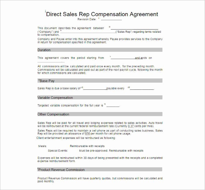 Sales Compensation Plan Template Excel Lovely 10 Pensation Plan Template Free Word Pdf Documents