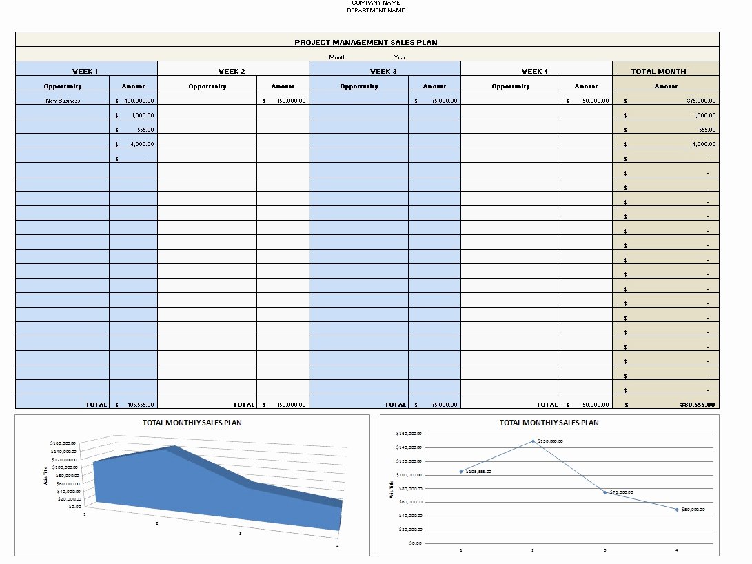 Sales Plan Template Excel Fresh Sales Plan Template Excel Excel Templates