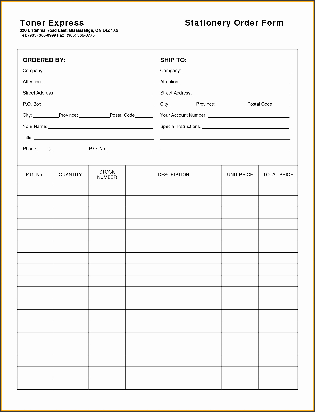 Sales Receipt Template Excel New 11 Sample order form format Sampletemplatess