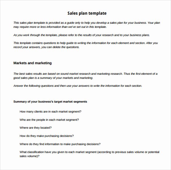 Sales Territory Plan Template Awesome Sample Sales Plan Template 17 Free Documents In Pdf