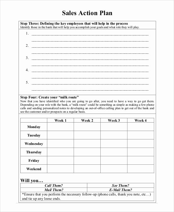 Sample Action Plan Template Inspirational Sample Sales Plan 9 Documents In Pdf