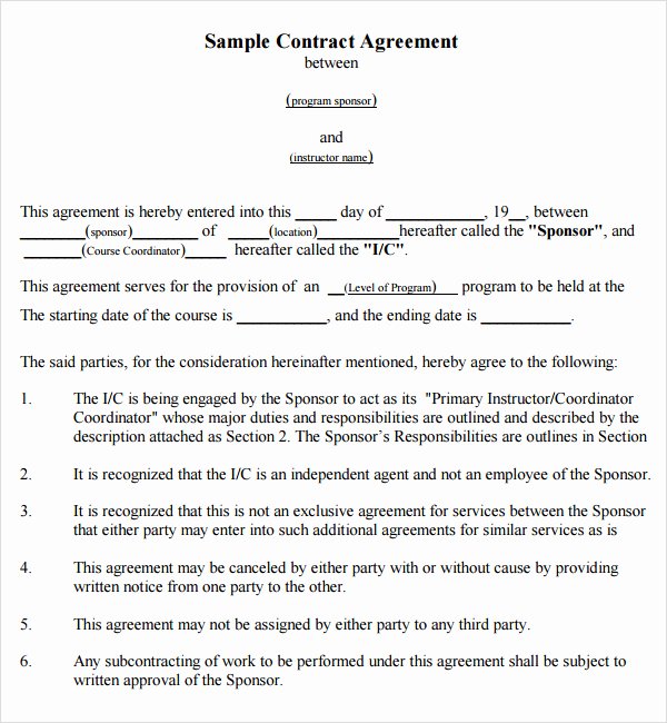 Sample Agreement Letter Between Two Parties Elegant 25 Professional Agreement format Examples Between Two