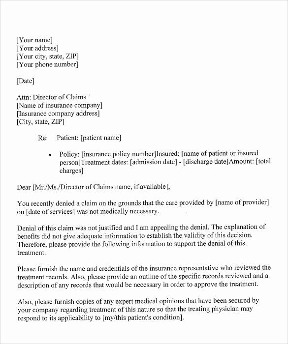 Sample Appeal Letter format Inspirational 8 Example Of Appeal Letter Templates to Download for Free
