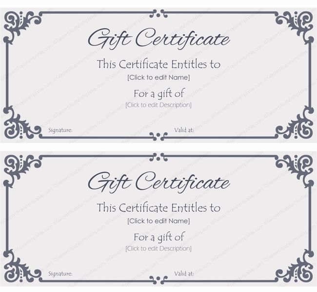 Sample Gift Certificate Wording Unique 275 Best Images About Beautiful Printable Gift Certificate