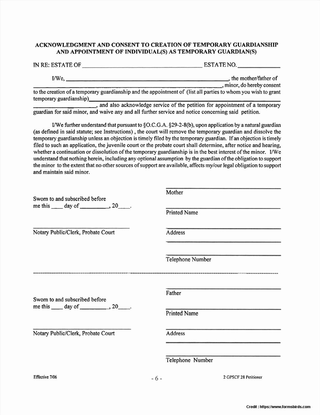 Sample Guardianship Letter In Case Of Death Fresh Legal Guardianship forms Free Download form Resume