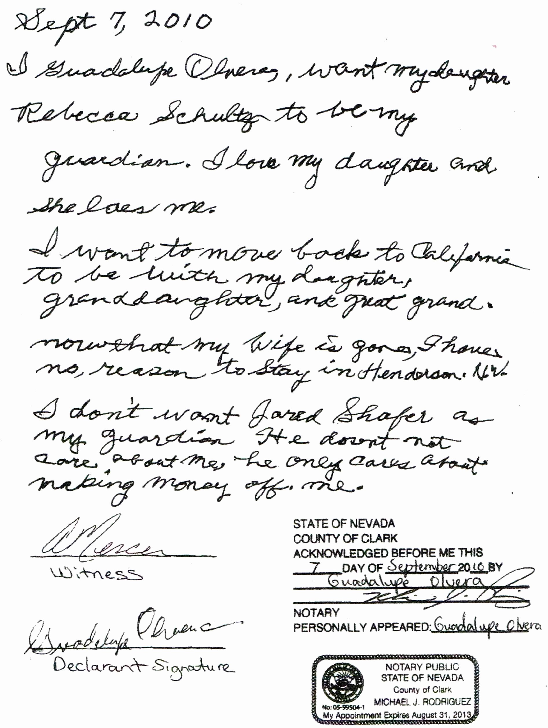 Sample Guardianship Letter In Case Of Death Luxury Probatesharks &quot;private Guardian&quot;jared E Shafer
