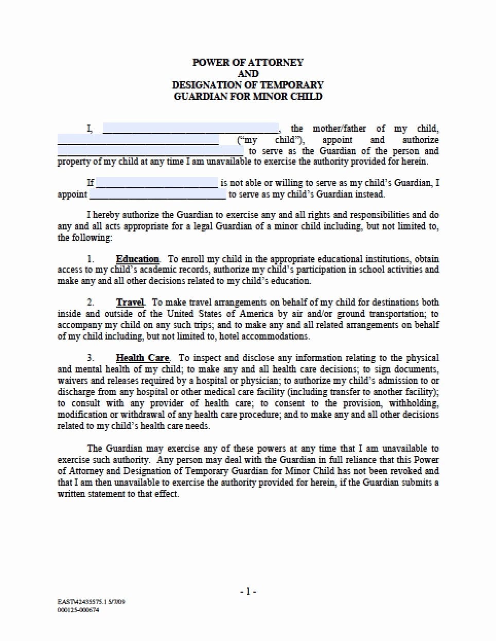 Sample Guardianship Letter In Case Of Death Unique Maryland Minor Child Power Of attorney form Power Of