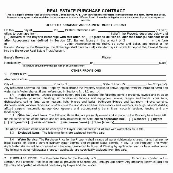 Sample Home Buyout Agreement Beautiful Mercial Property Offer to Purchase Template