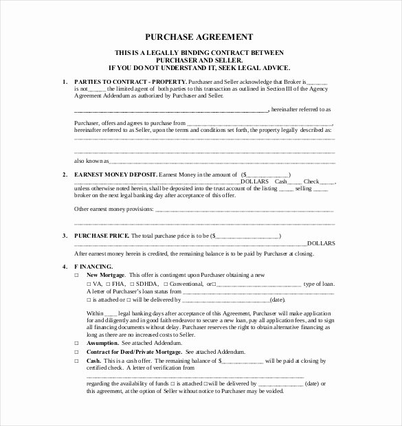 Sample Home Buyout Agreement Lovely 18 Purchase Agreement Templates – Word Pdf Pages