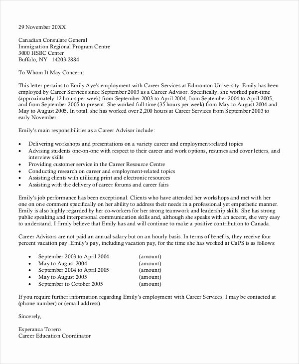 Sample Letter for Immigration Recommendation Unique Letter Re Mendation Immigration Letter Of