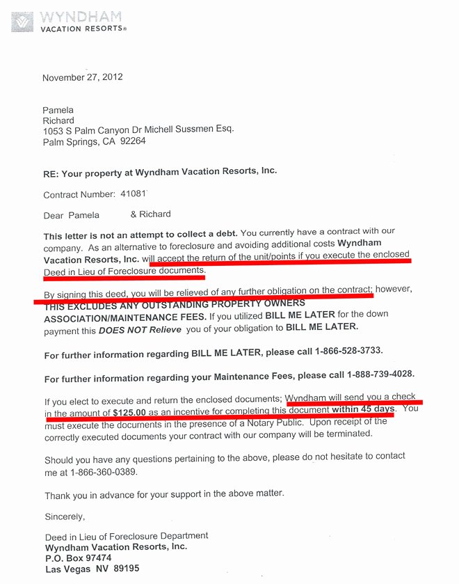 Sample Letter to Cancel Timeshare Contract Beautiful Wyndham Resorts Timeshare Cancellation 1 Get Out Of