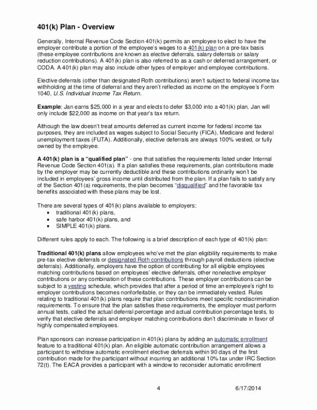 Sample Open Enrollment Letter to Employees Best Of 401k Employee Enrollment Letter