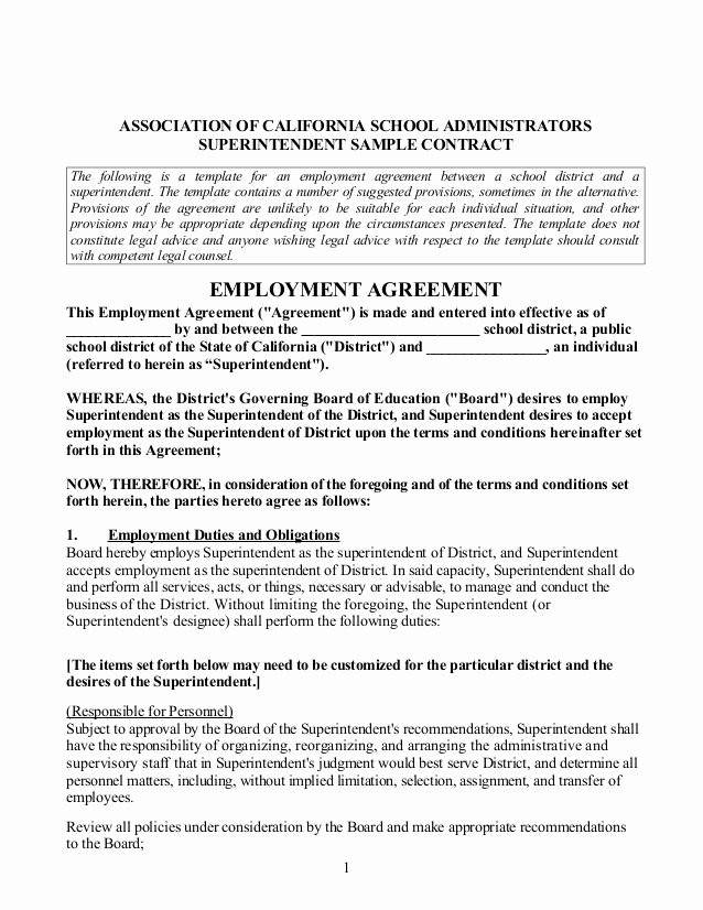Sample Partnership Agreement California Elegant Acsa Supt Sample Contract 1 29 13