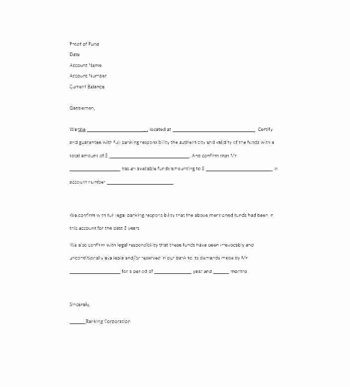 Sample Proof Of Funds Letter Template Inspirational 15 Unemployment Verification Letter