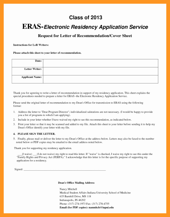 Sample Residency Letter Of Recommendation New Eras Letter Of Re Mendation Sample