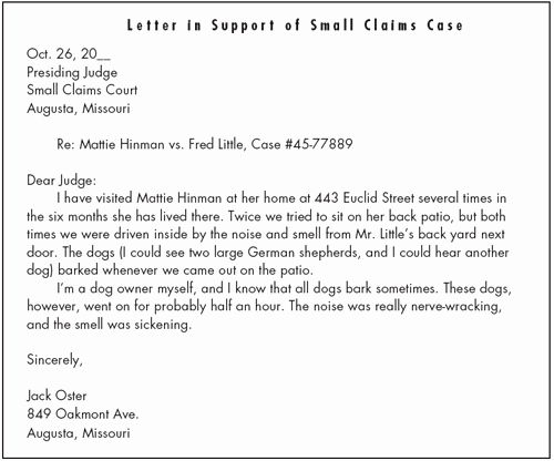 Sample Small Claims Demand Letter Beautiful Dog Law Barking Dogs Small Claims Court Doglaw