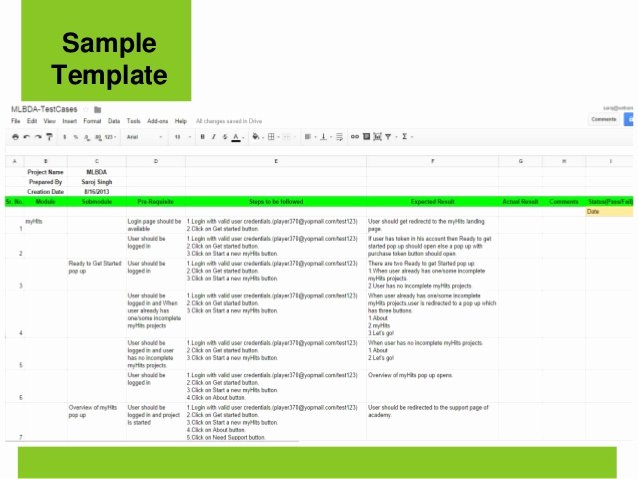 Sample Test Plan Template Beautiful Writing Test Cases In Agile