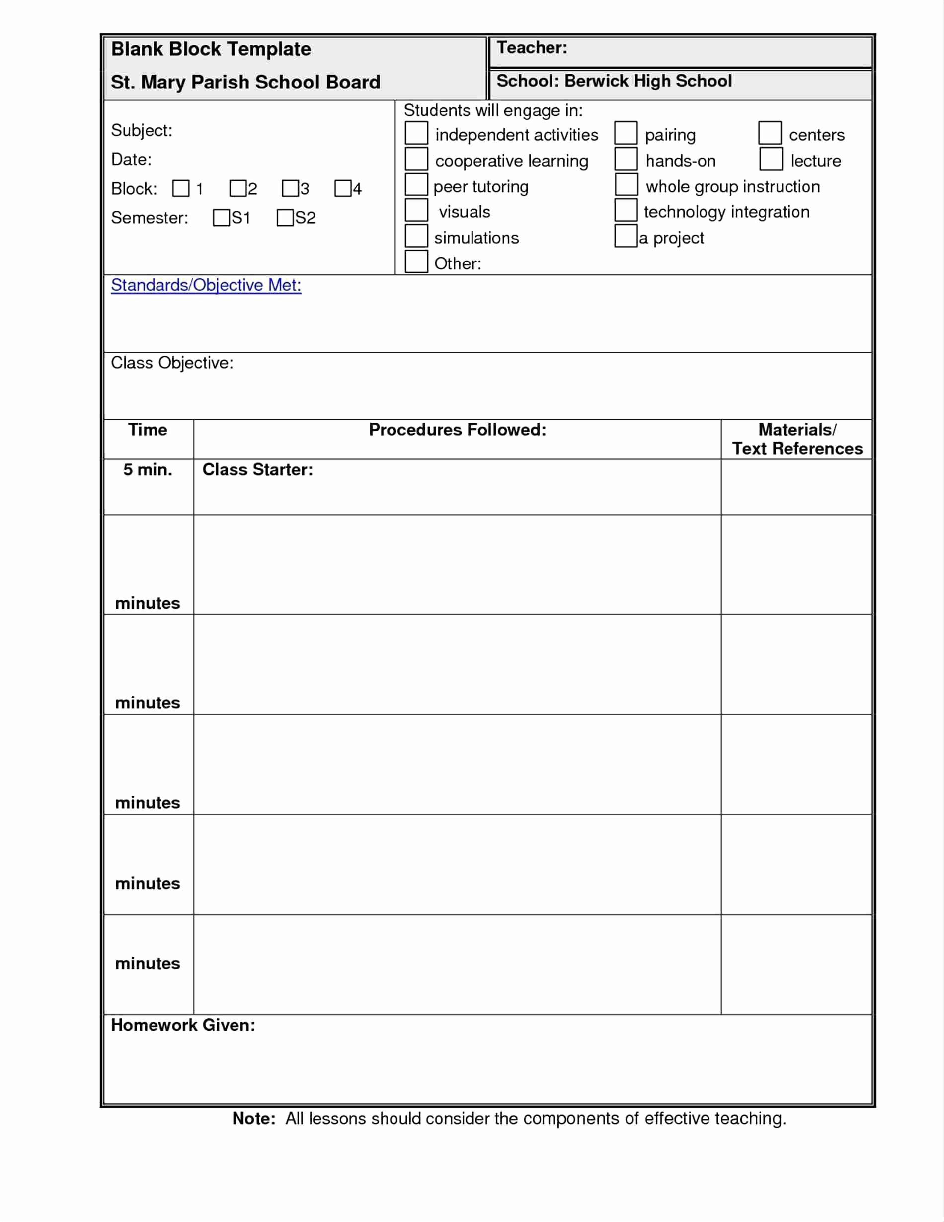 School Counselor Lesson Plan Template Lovely Counseling Lesson Plan Template – Lesson Plan Template for