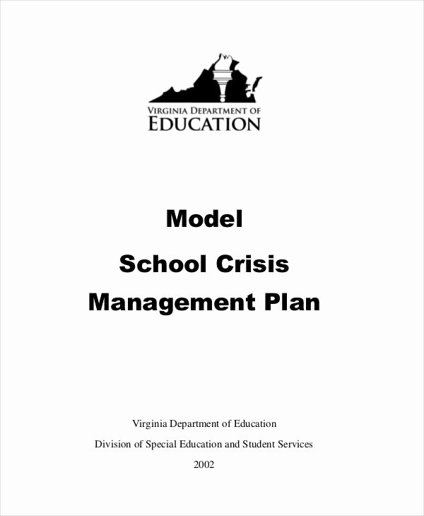 School Crisis Plan Template Unique Crisis Management Plan Templates 10 Free Word Pdf