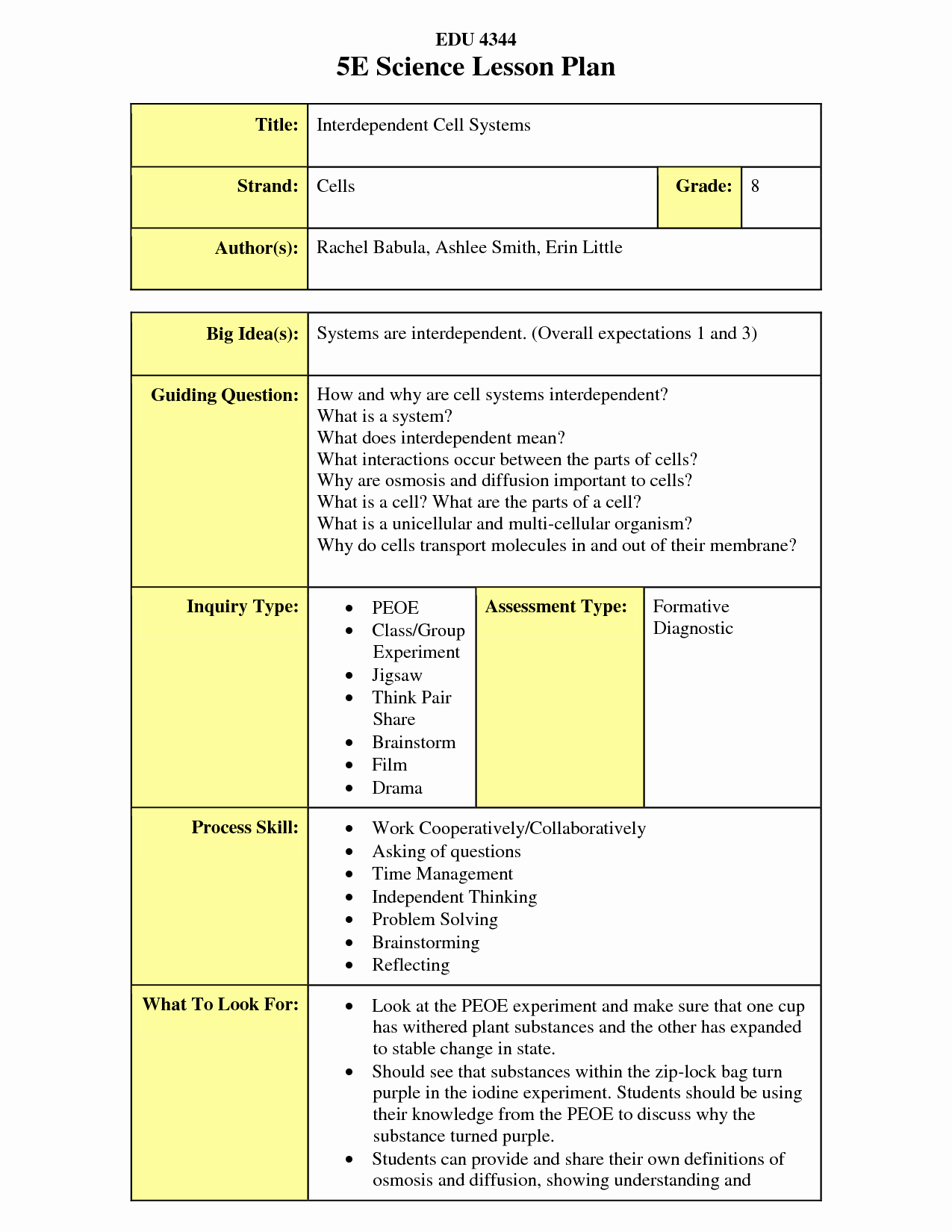 Science Lesson Plan Template New Science Lesson Plan Template Templates Data