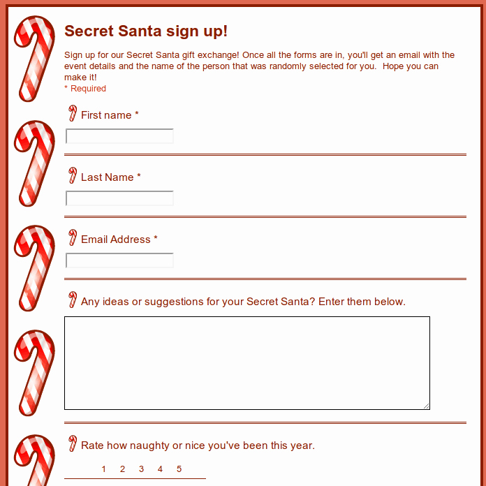 Secret Santa Template form Beautiful organize A Secret Santa with Google Docs