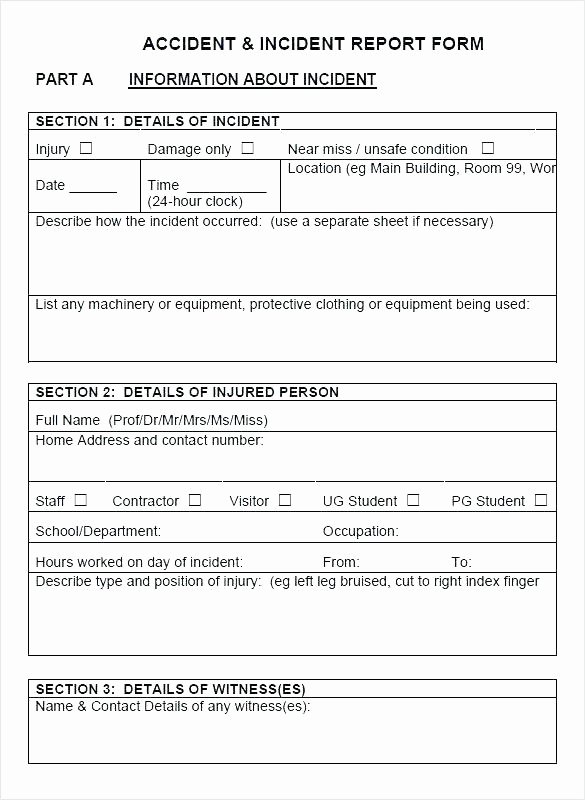 Security Incident Response Plan Template Elegant Security Incident Report Template and Information form