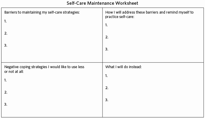 Self Care Plan Template Elegant Customer Support People Need Care too