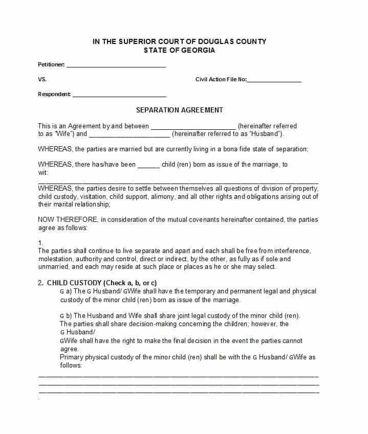 Severance Agreement Over 40 Template Elegant 43 Ficial Separation Agreement Templates Letters