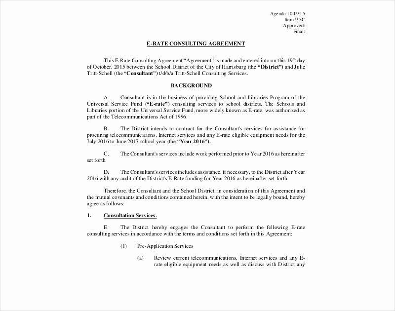 Short Consulting Agreement Template