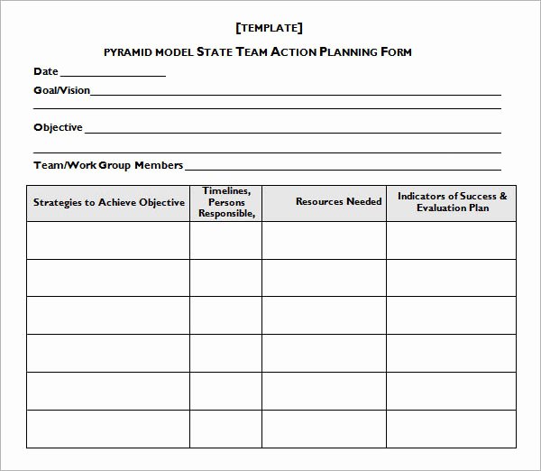 Simple Action Plan Template Best Of Blank and Easy to Use Template for Work Team Action Plan