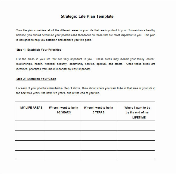Simple Action Plan Template Unique Strategic Action Plan Template 14 Free Pdf Word format