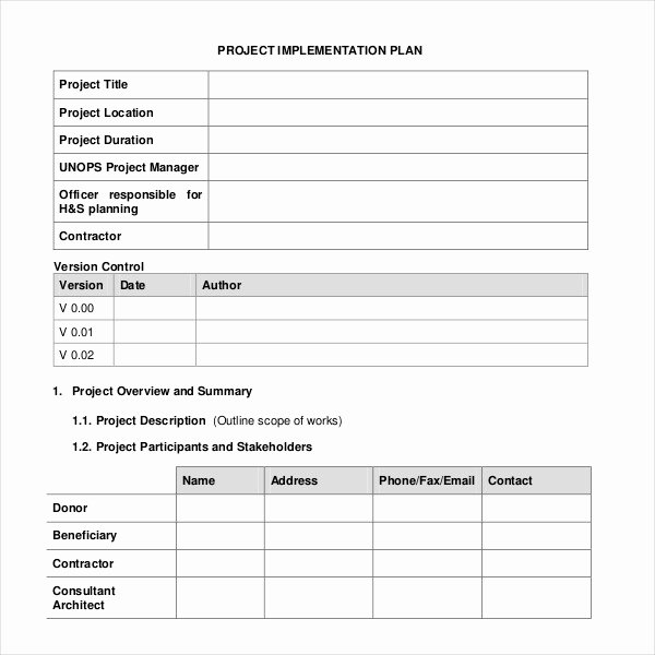 Simple Implementation Plan Template Inspirational 6 Best Project Plan Templates