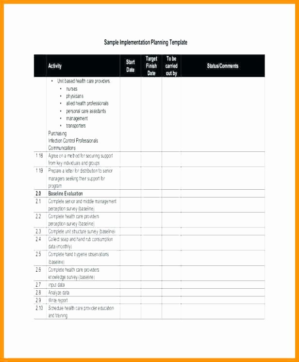 Simple Implementation Plan Template Lovely Action Plan Template Simple Project Implementation Maker