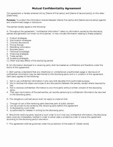 Simple Shared Well Agreement Elegant 31 Sample Agreement Templates In Microsoft Word