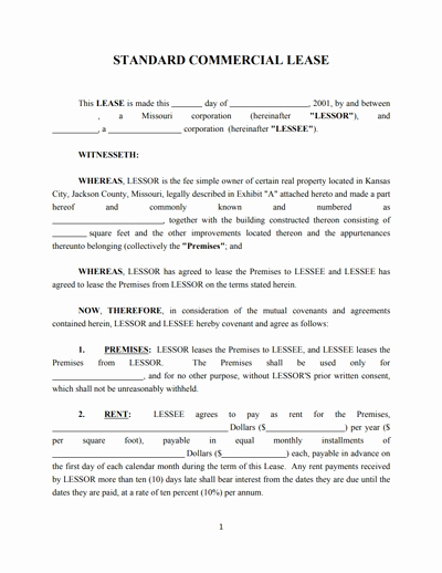 Simple Shared Well Agreement New Mercial Lease Agreement Template Free Download Create