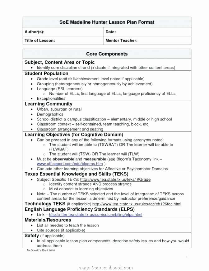 Siop Lesson Plan Template Elegant Sample Siop Lesson Plan Template