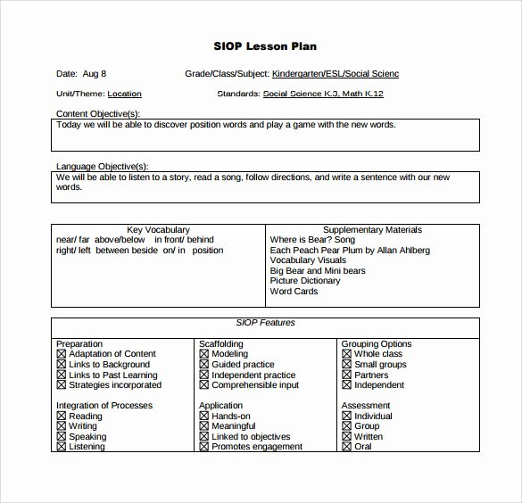 Siop Lesson Plan Template Fresh 21 Best Wida and Ell Images On Pinterest