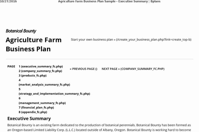 Small Farm Business Plan Template New 7 Farm Business Plan Templates Free Download