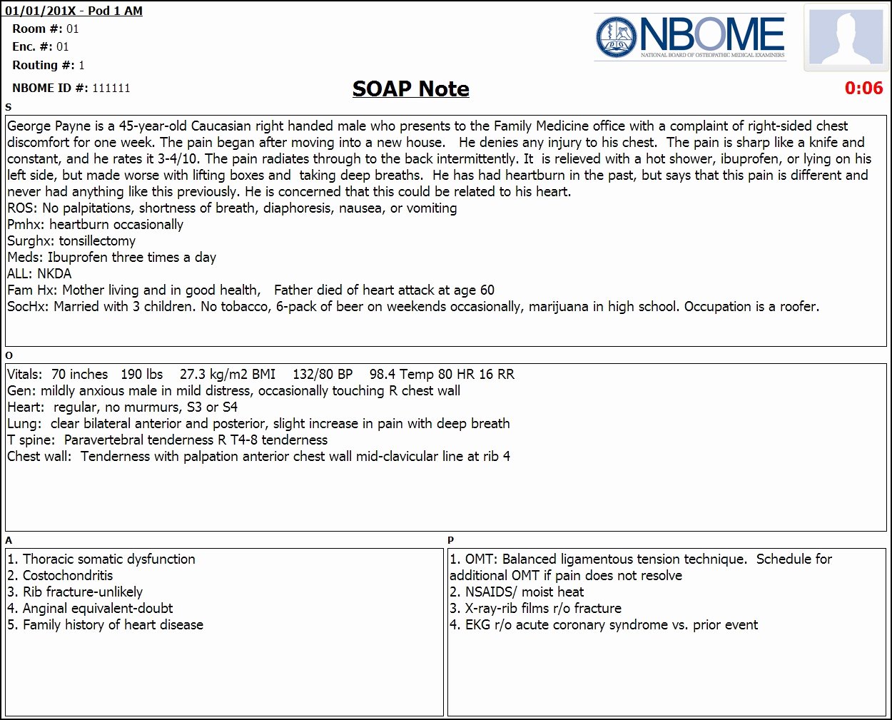 Soap Charting Examples Awesome Pleted Esoap Note Sample — Nbome