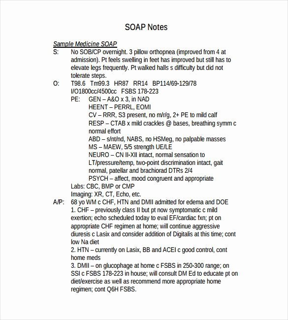 35 Soap Charting Examples Hamiltonplastering