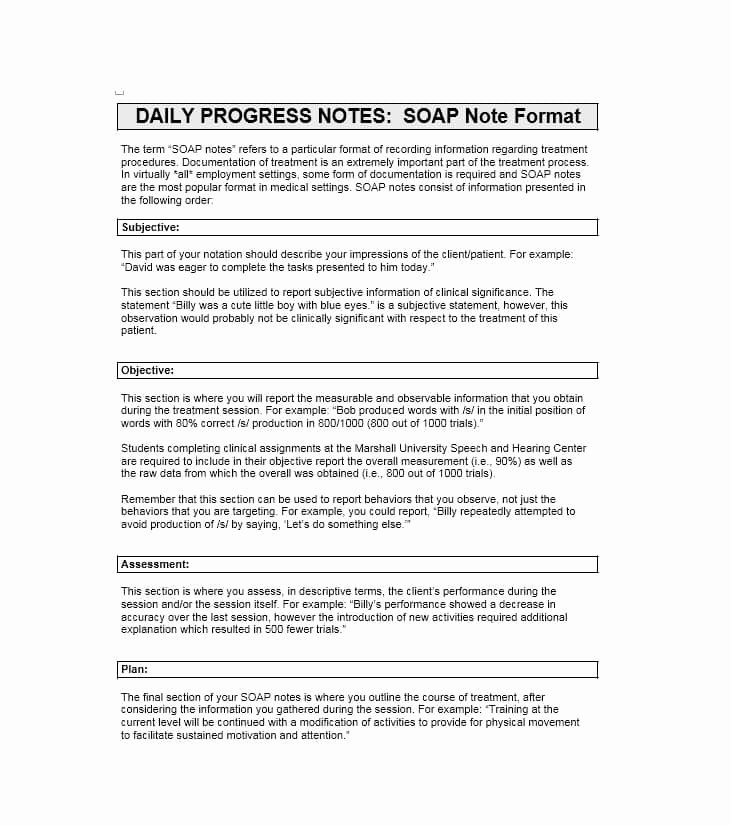 Soap Charting Examples New 40 Fantastic soap Note Examples &amp; Templates Template Lab
