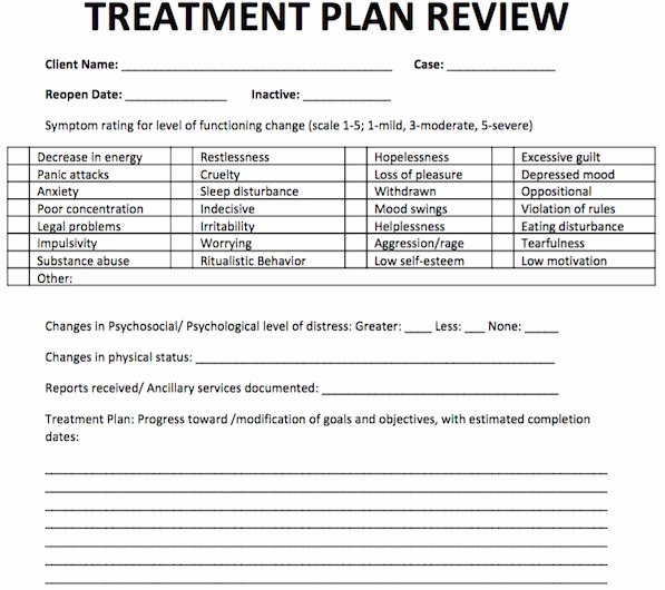 30 social Work Treatment Plan Template Hamiltonplastering