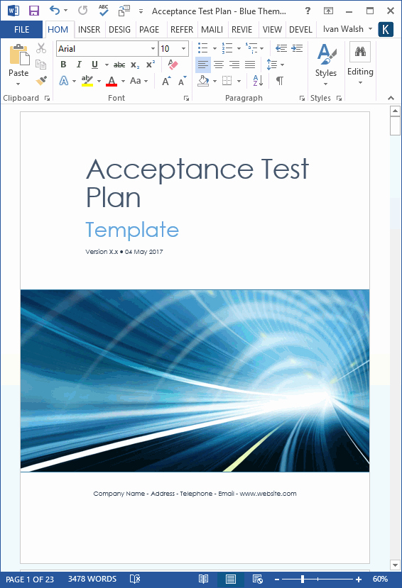 Software Test Plan Template Inspirational software Testing Templates – 50 Word &amp; 27 Excel