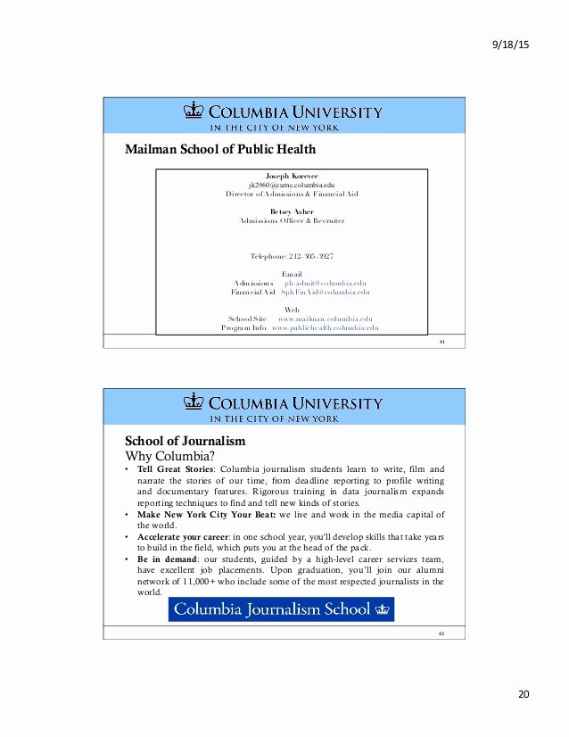 Sophas Letter Of Recommendation Luxury Apresentação Da Universidade De Columbia Info Session Enap