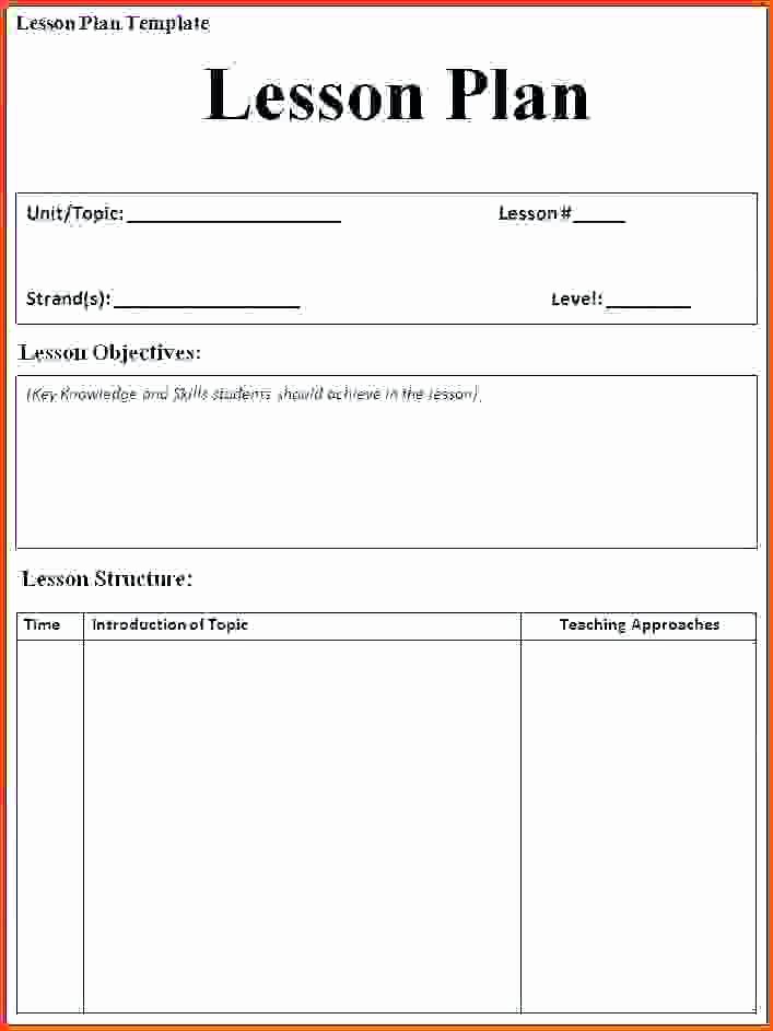 Special Education Lesson Plan Template Awesome Free Printable Special Education Lesson Plan Templates